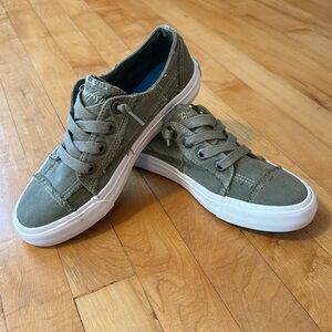 Green Slide-on Sneakers